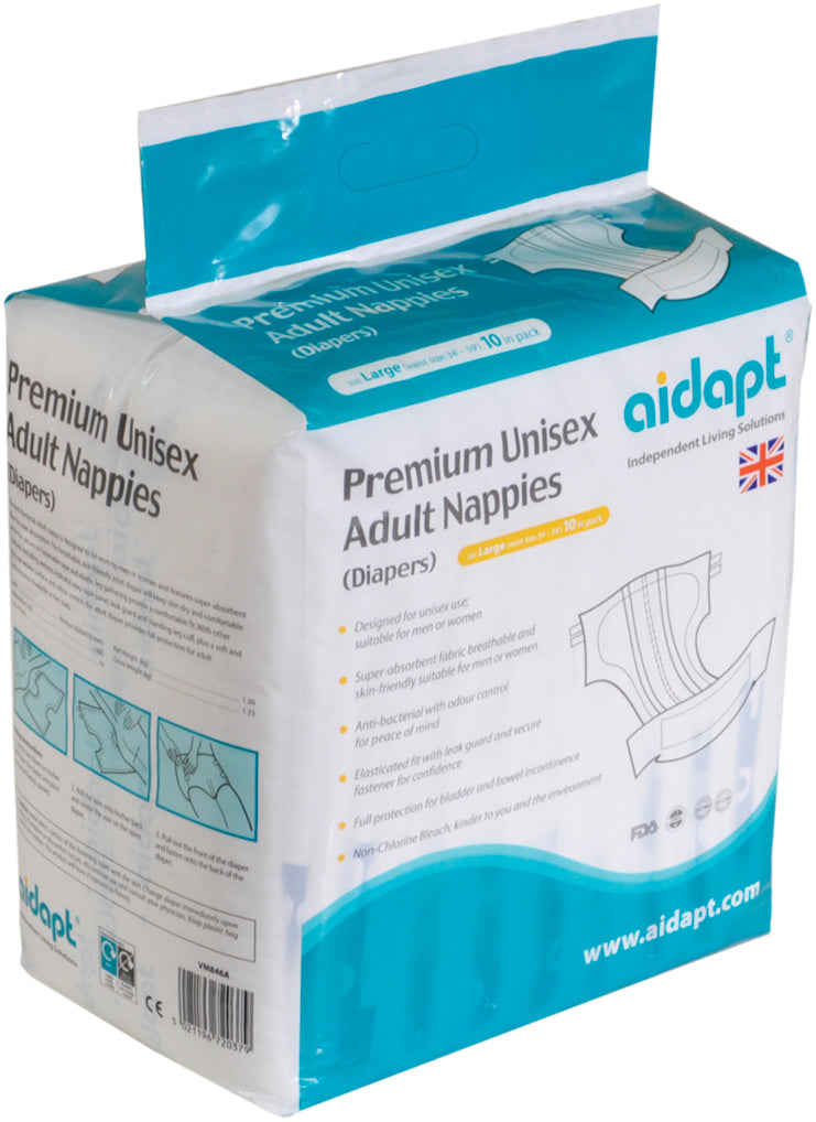 Aidapt Premium Unisex Adult Hygiene Incontinence Aids Nappies Diapers Pants